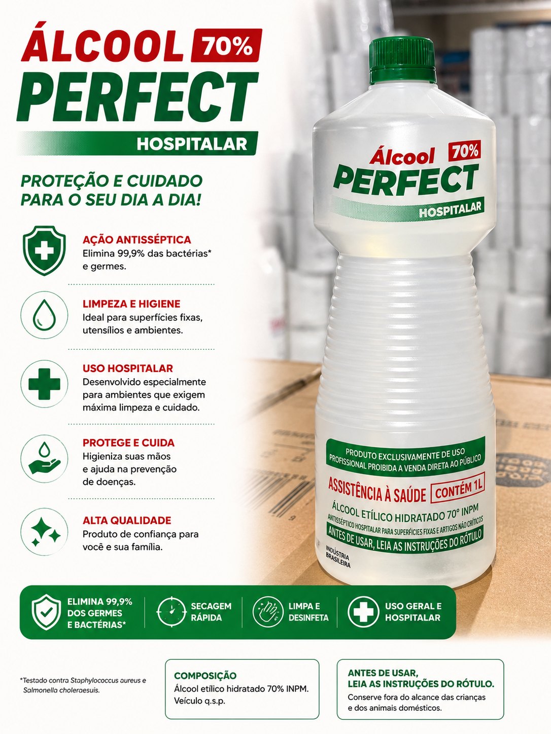 Álcool 70% Hospitalar