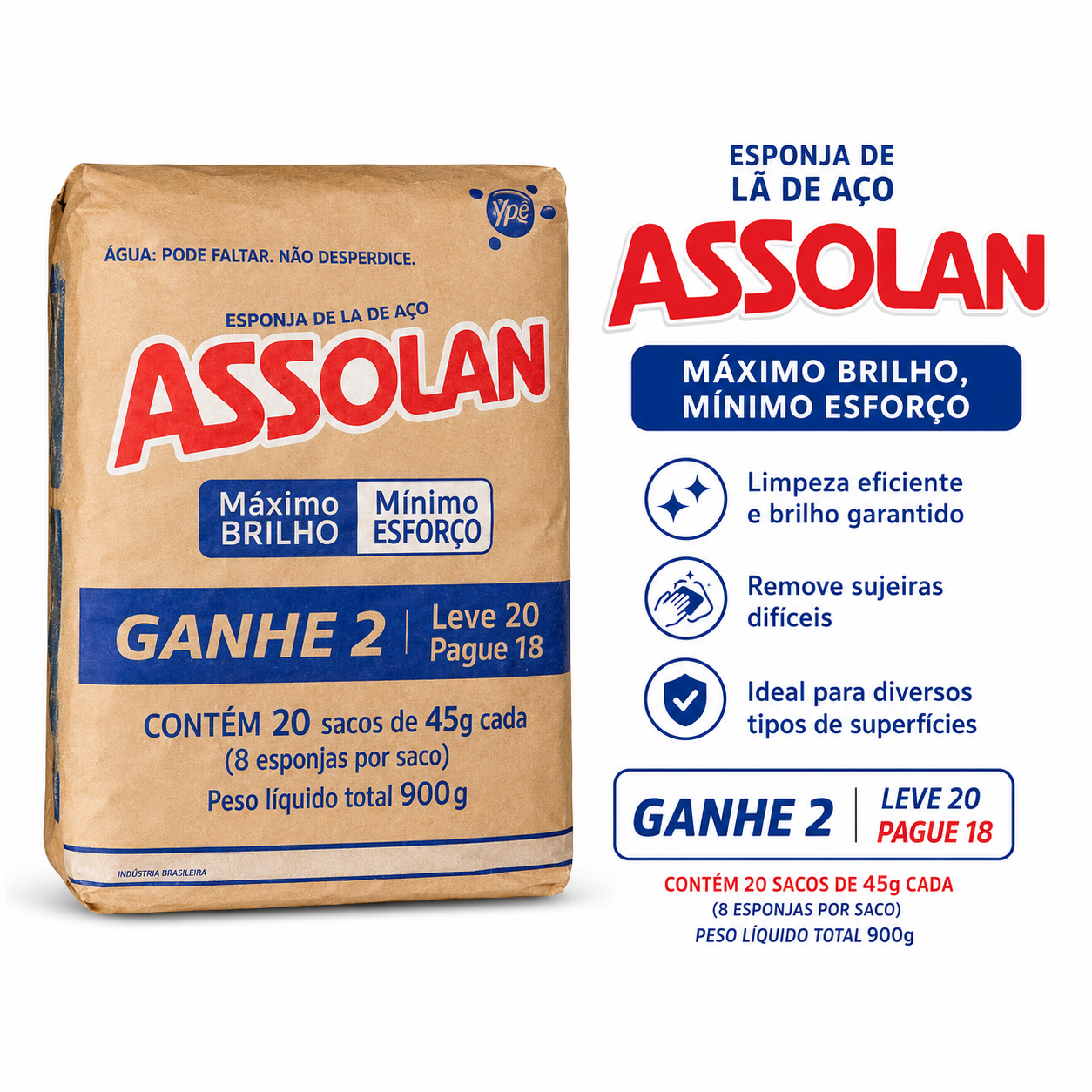 Esponja de lã de aço