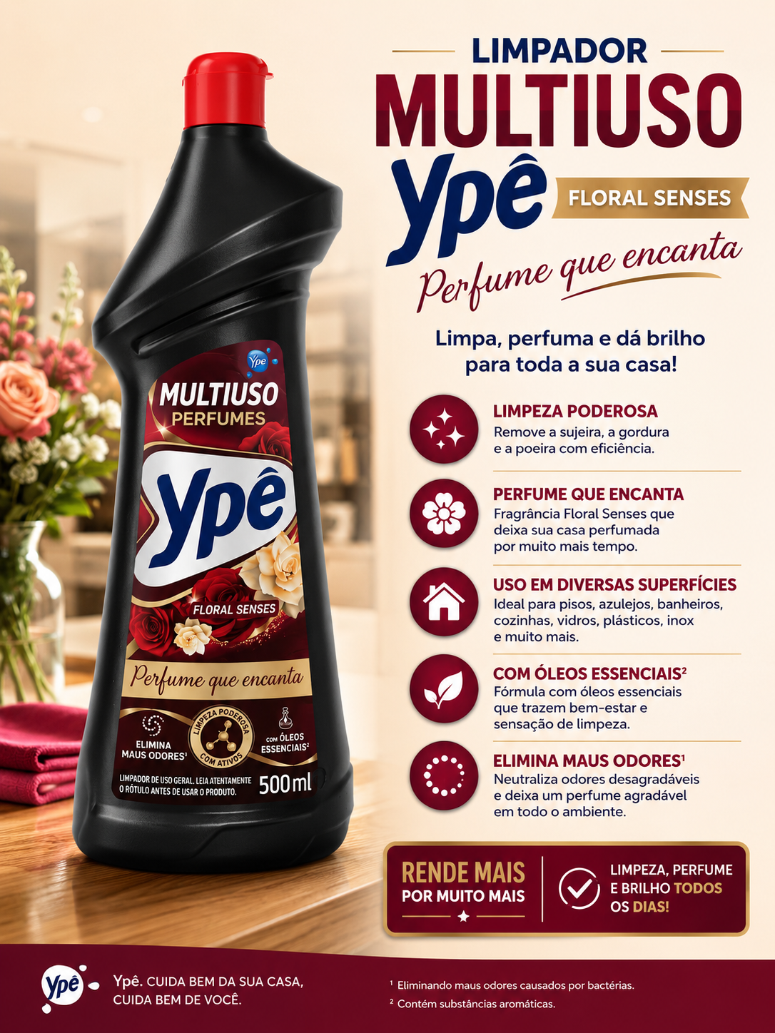 Limpador Multiuso Floral Senses