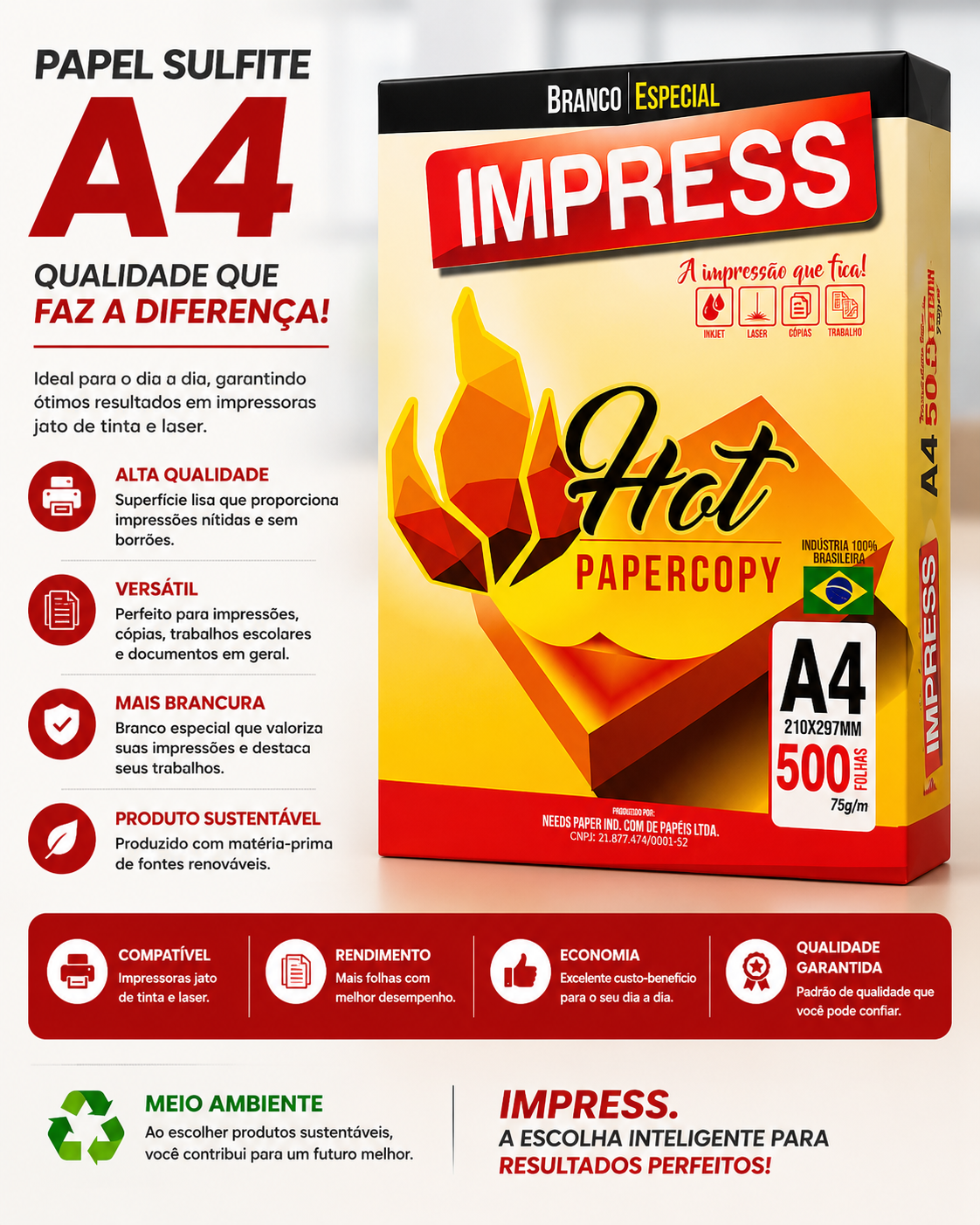 Papel sulfite A4