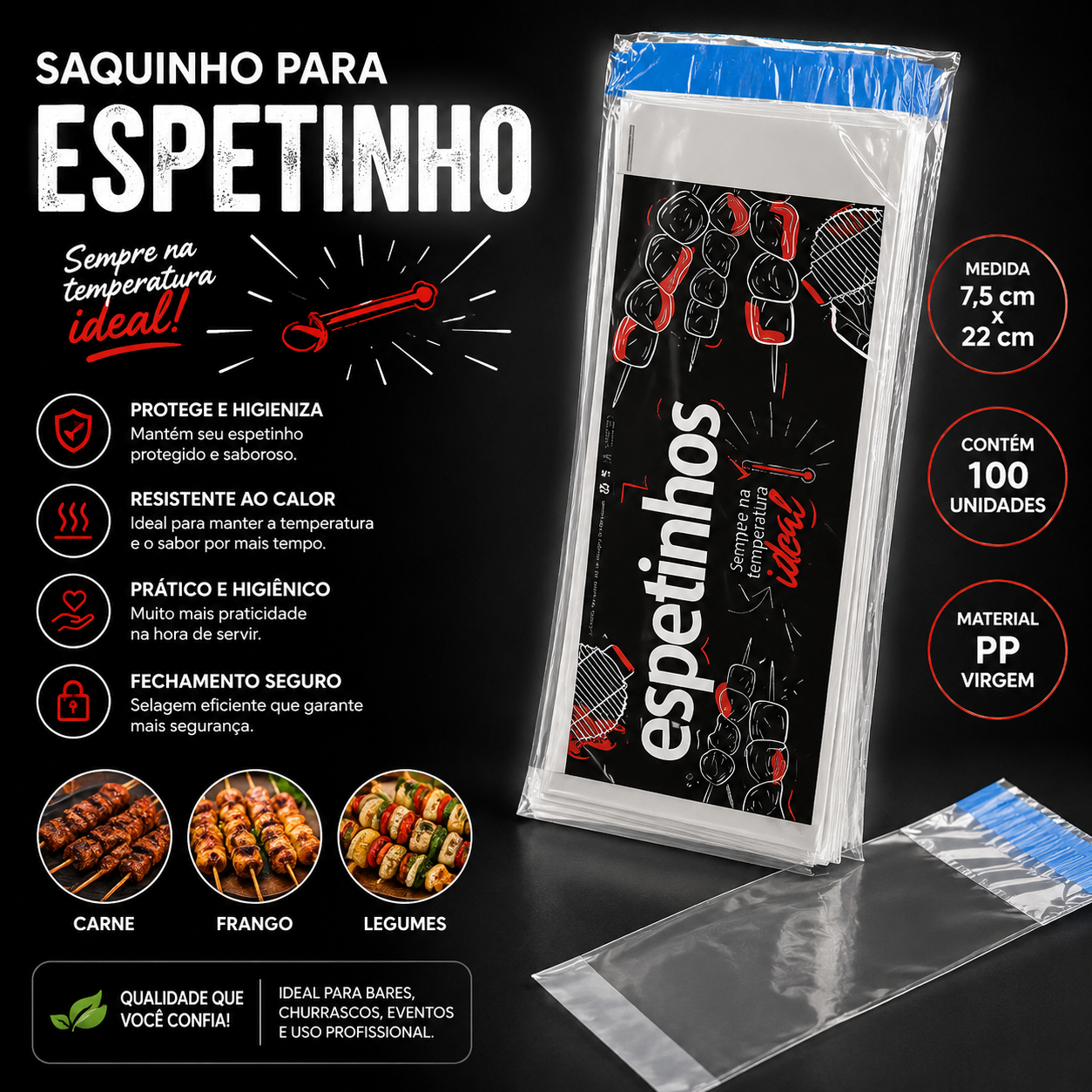 Saquinho para espetinho